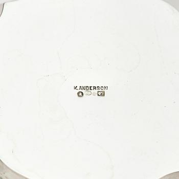 Karl Anderson, a silver coffee- and teaset, 4 pieces, Stockholm, Sweden 1918.