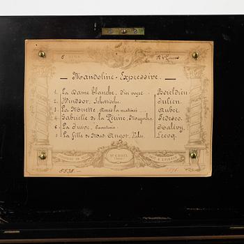 A musical box, Ste. Croix, Schweiz, late 19th Century.
