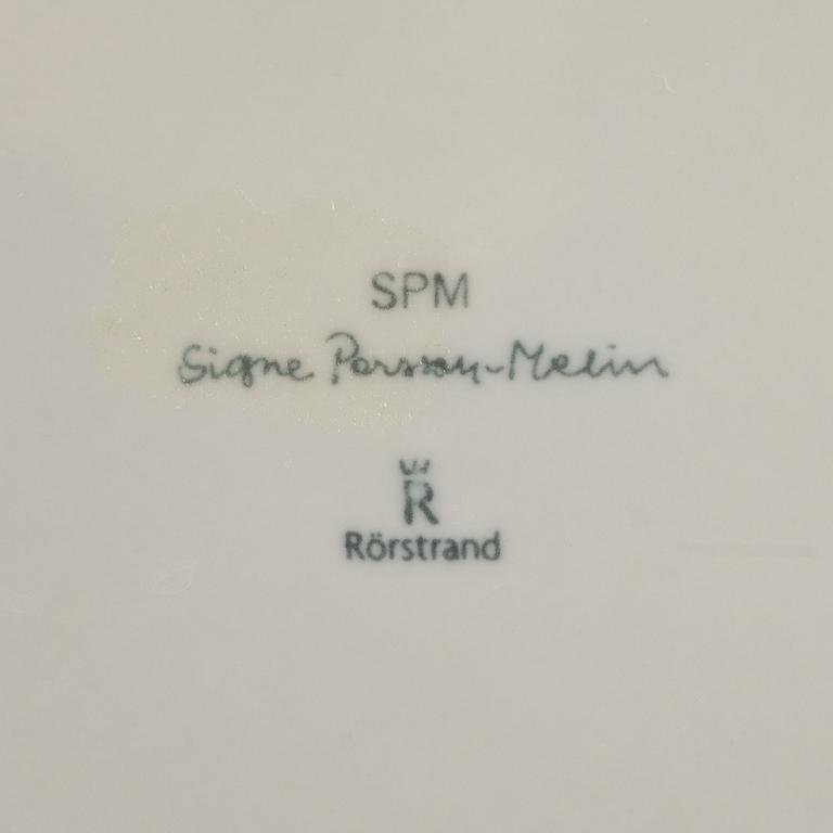 Signe Persson-Melin, a porcelaine teaservice, 'SPM', Rörstrand (15 pieces).