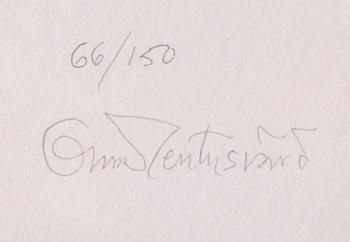 OSCAR REUTERSVÄRD, färglitografier, 2 st, signerade och numrerade 66/150.