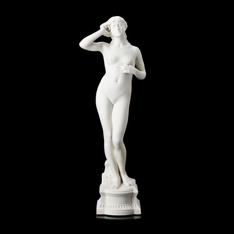 SKULPTUR, parian, Gustafsberg 1909.