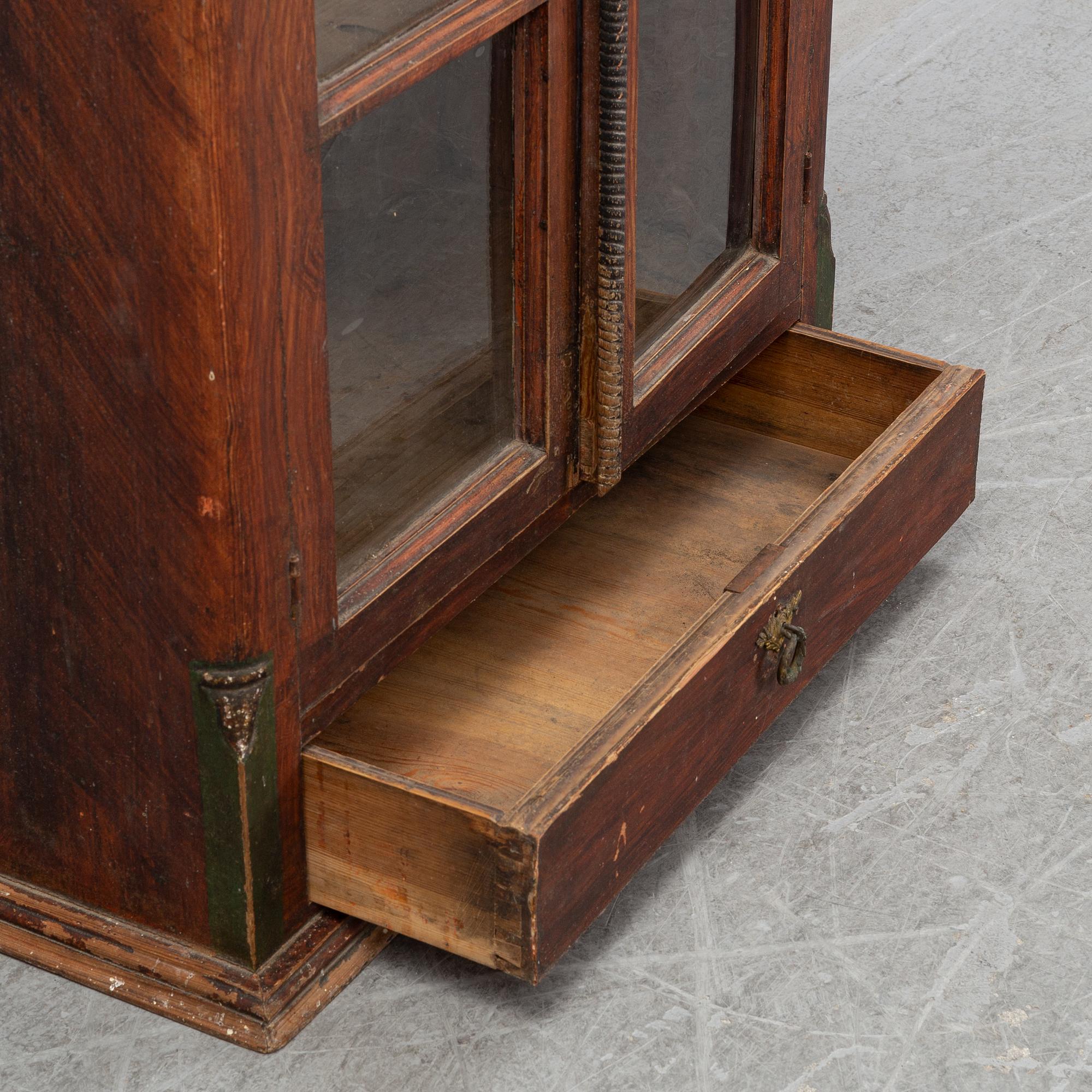 A Swedish hanging cabinet, mid or second half of the 19th century.