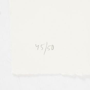 Jan Håfström, etching in colours, 2020, signed 45/50.