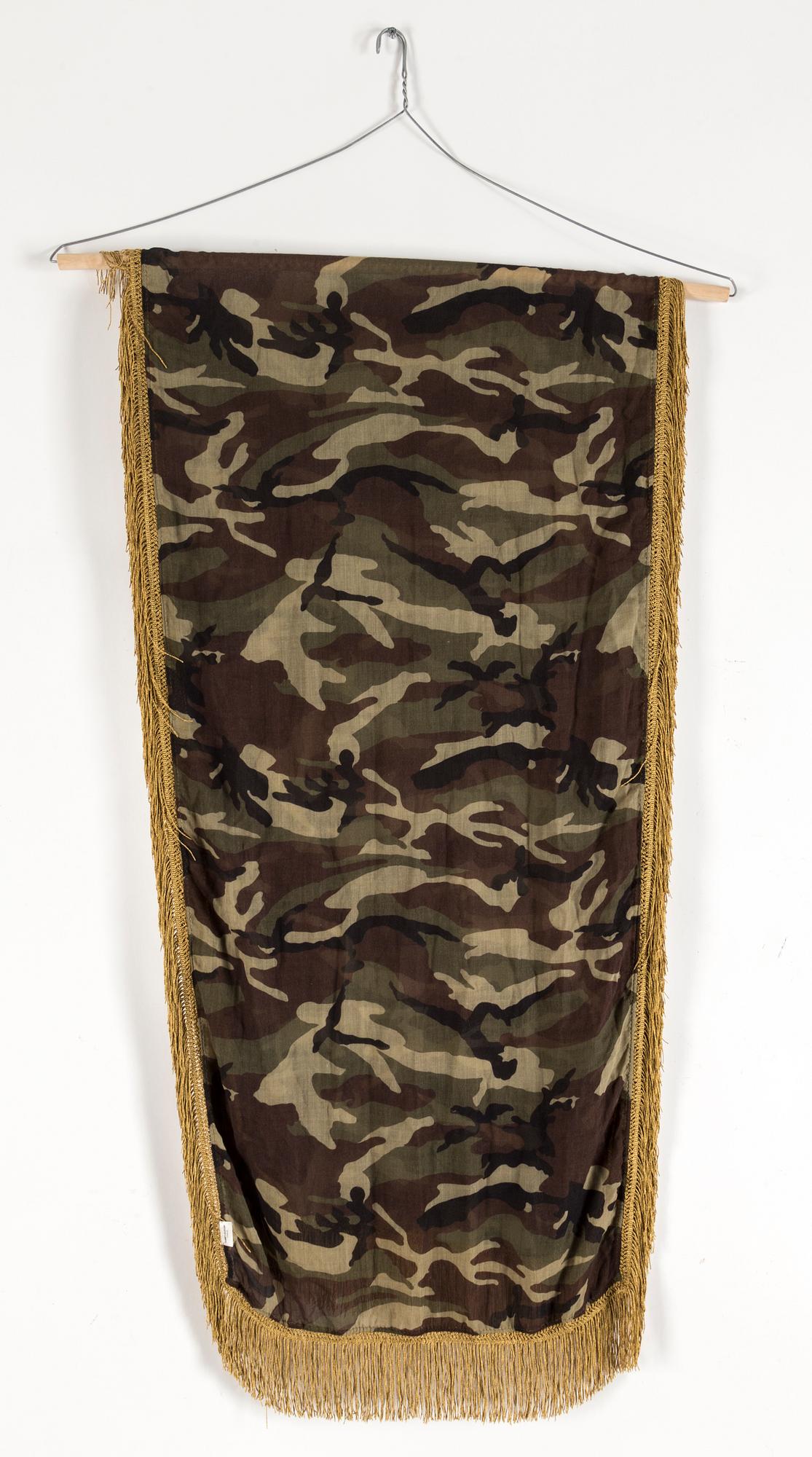 A cotton shawl by Saint Laurent.