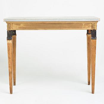 A late Gustavian late 18th century console table.