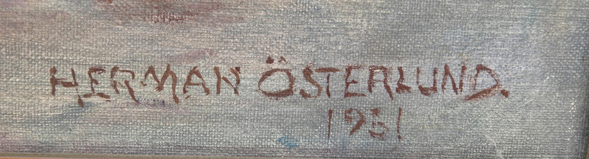 Herman Österlund, oil on canvas, signed and dated 1951.