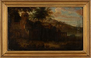 Flemish school, 18th century, On the outskirts of the city.
