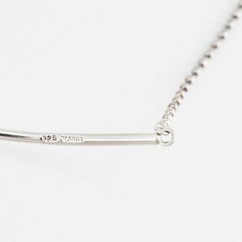 Vivianna Torun Bülow-Hübe, a sterling necklace with a pendant, executed in her own studio, Indonesia.