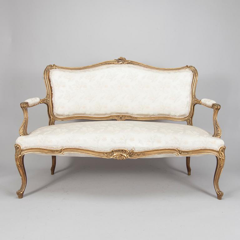 SOFFA, rokokostil, sekelskiftet 1800/1900.