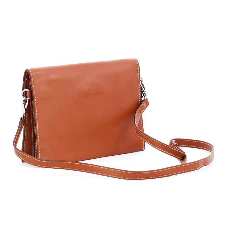 RALPH LAUREN, a leather shoulderbag / clutch, "Saddle".