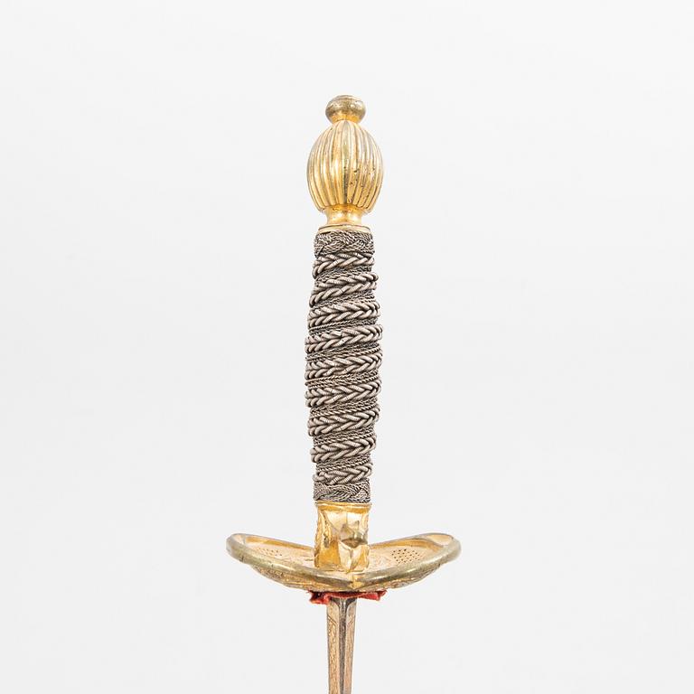 Värja för officer vid infanteriet, Sverige, gustaviansk.