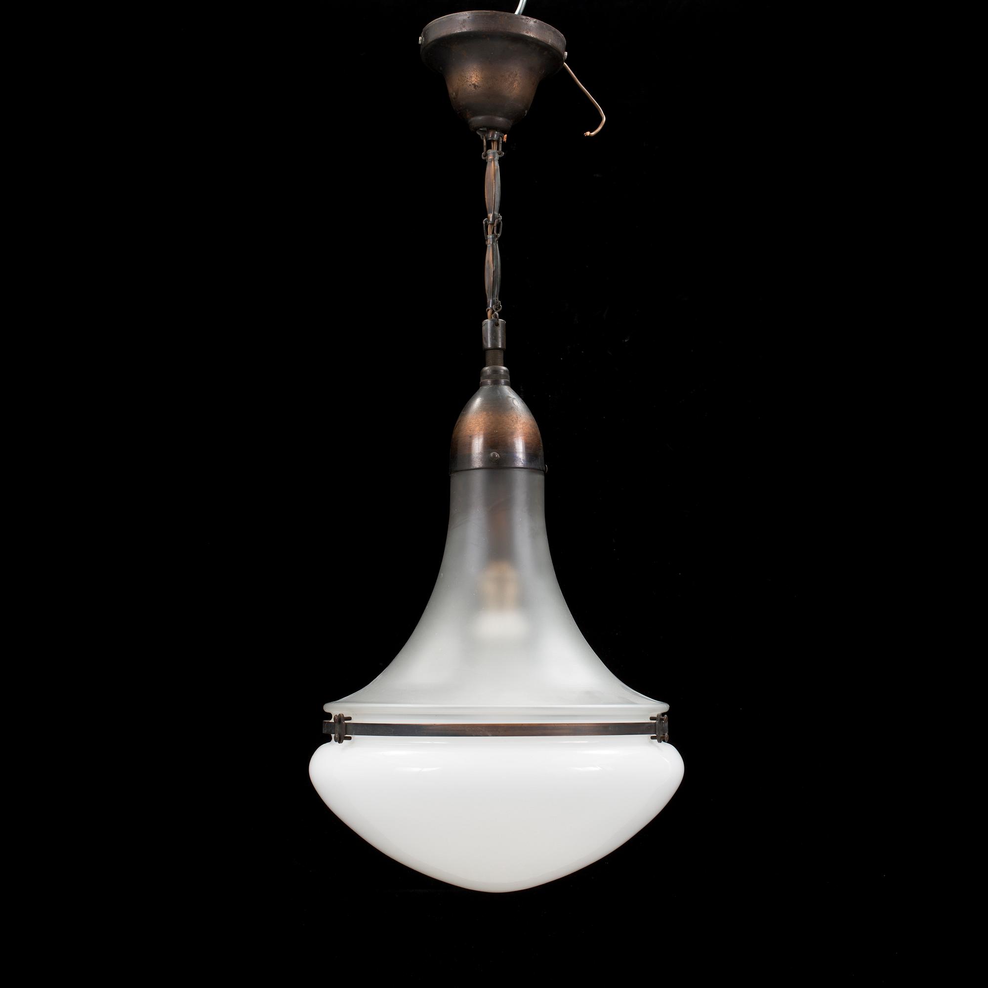 A Peter Behrens ceiling lamp "Luzette" for AEG.