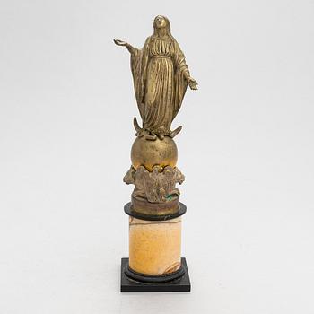 A late 19th century Italian bronze and stone sculpture.