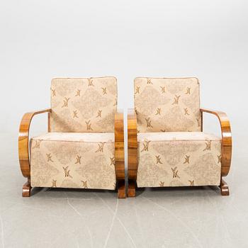 Fåtöljer, ett par, Art Deco, 1900-talets första hälft.