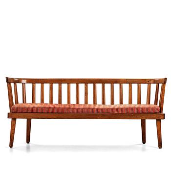 Axel Einar Hjorth, a stained pine version of "Utö" sofa, Nordiska Kompaniet, Sweden 1930's.