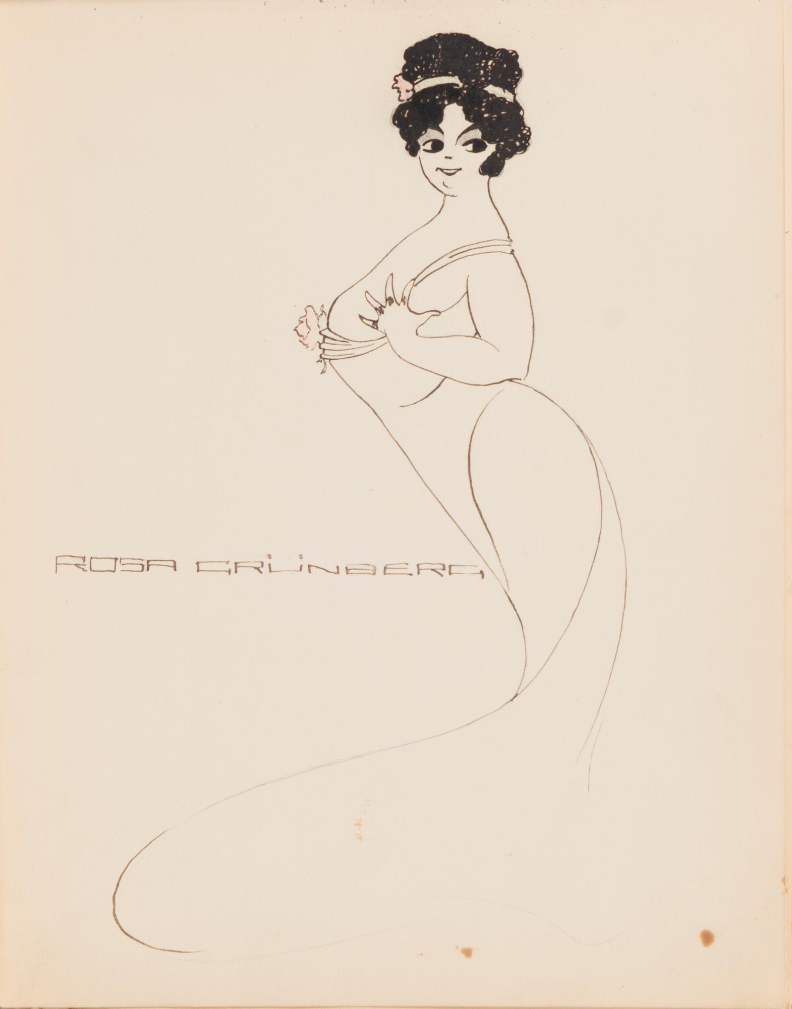 CARL JENSEN-CARLÉN, a scetch book with drawings, mixed media, 27 pages, partially signed C.C.