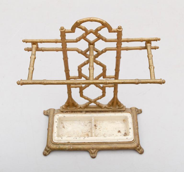 PARAPLYSTÄLL, gjutjärn, 1800-talets början.