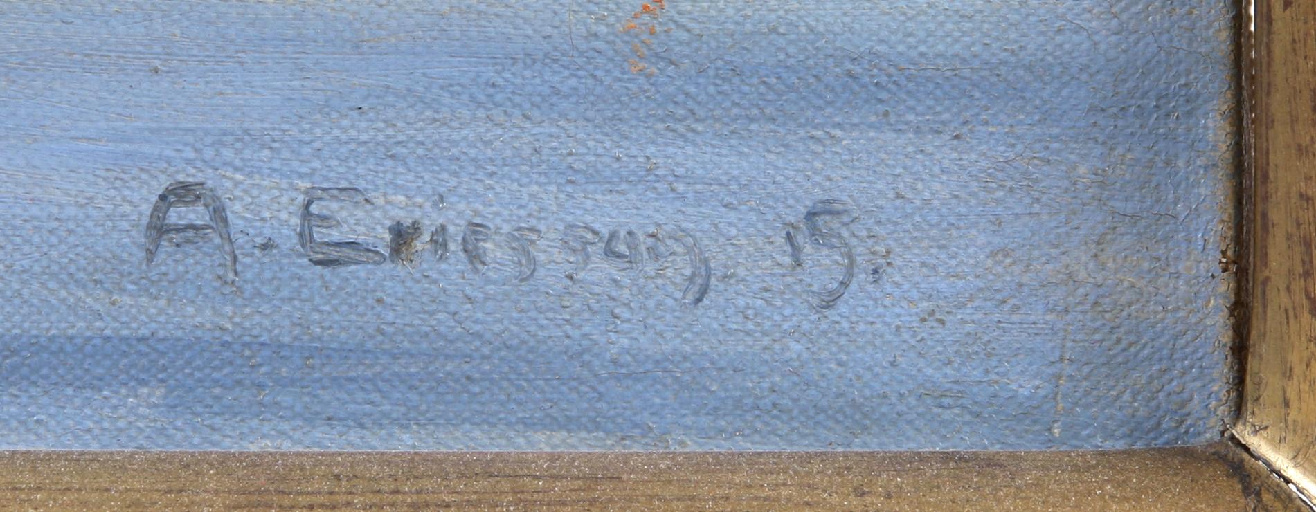 OKÄND KONSTNÄR, olja på duk, sign.