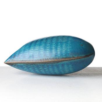 Stig Lindberg, a stoneware sculpture of a fish, Gustavsberg studio, Sweden 1961.