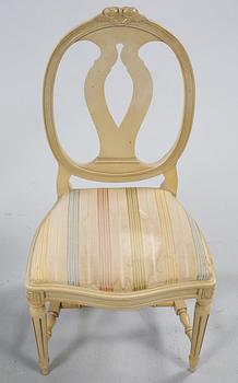 MATGRUPP, 5 delar, gustaviansk stil, 1900-talets andra hälft.