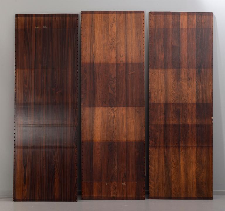 POUL CADOVIUS, a rooswood 'Royal system' shelving unit, third quater of 20th century, Denmark.
