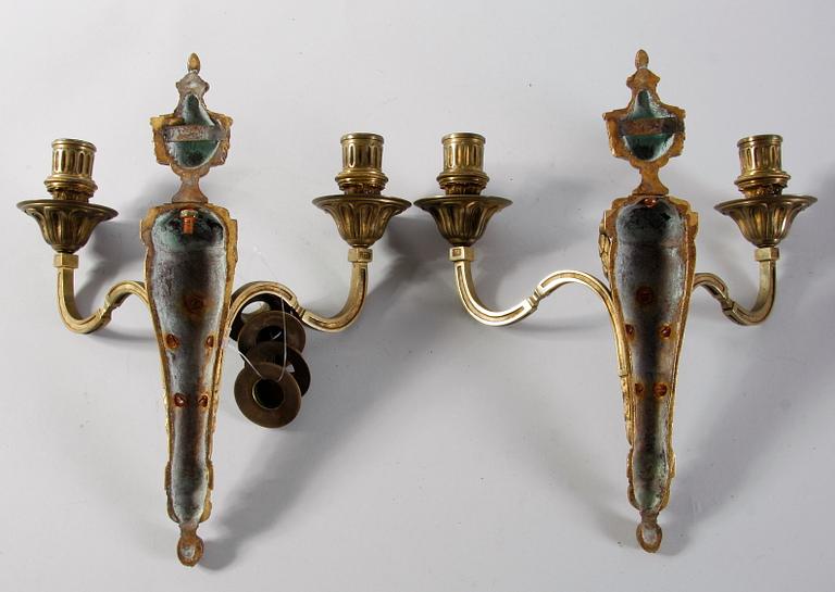 VÄGGAPPLIQUER, Louis-XVI stil. 1900-tal.