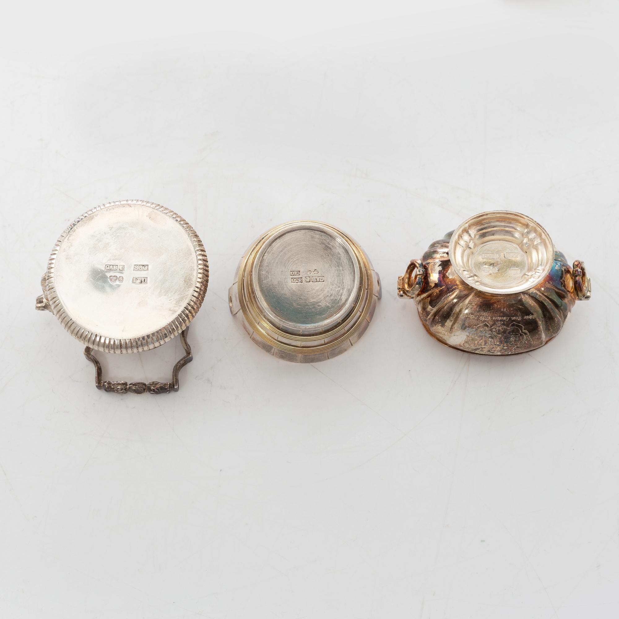 "The Swedish silver treasure", 10 miniatures, silver, GAB, Eskilstuna 1980-1983.