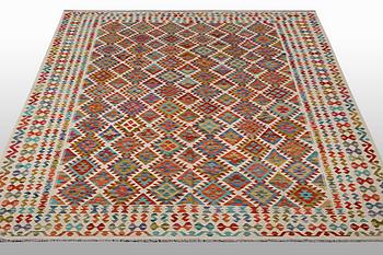 A carpet, Afghan Kilim, ca 339 x 263 cm.