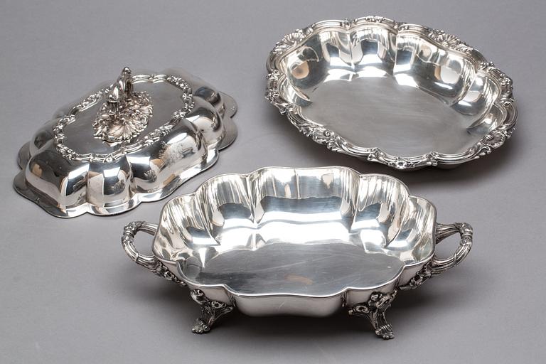 DUBBELKAROTT, pläter, England 1800-tal.