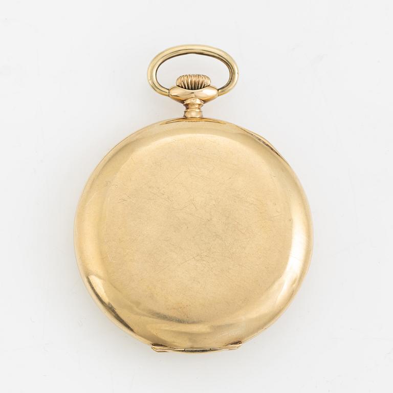 Perfecta, pocket watch, 14K gold, 51,5 mm.