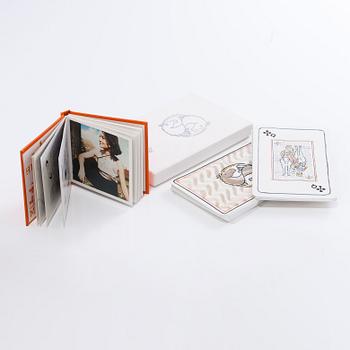 HERMÈS, Playing Cards and Knotting Scarf Booklet.