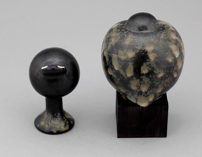 FIGURINER, 2 st, stengods, Lisa Larson, Gustavsberg.