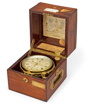 714. A 19th century marine chronometer marked John Poole (1832-81) London.