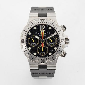 Bulgari, Diagono, Scuba Chrono Fly-Back, armbandsur, 40 mm.