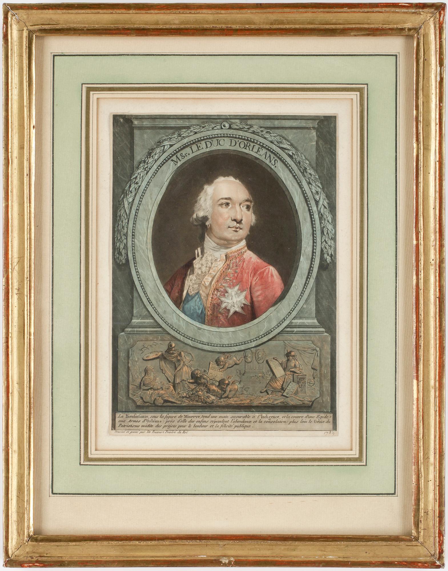 PHILIBERT LOUISE DEBUCOURT, kolorerad akvatint, 1789.