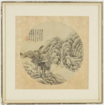 Unidentified artist, ink on silk, probably Qing dynasty.