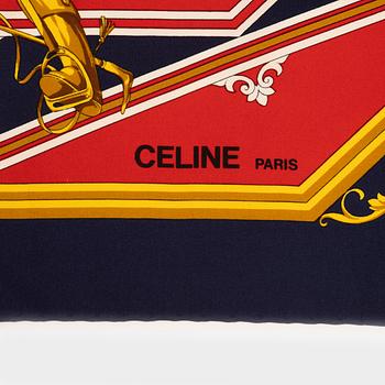 Céline, two silk scarves.