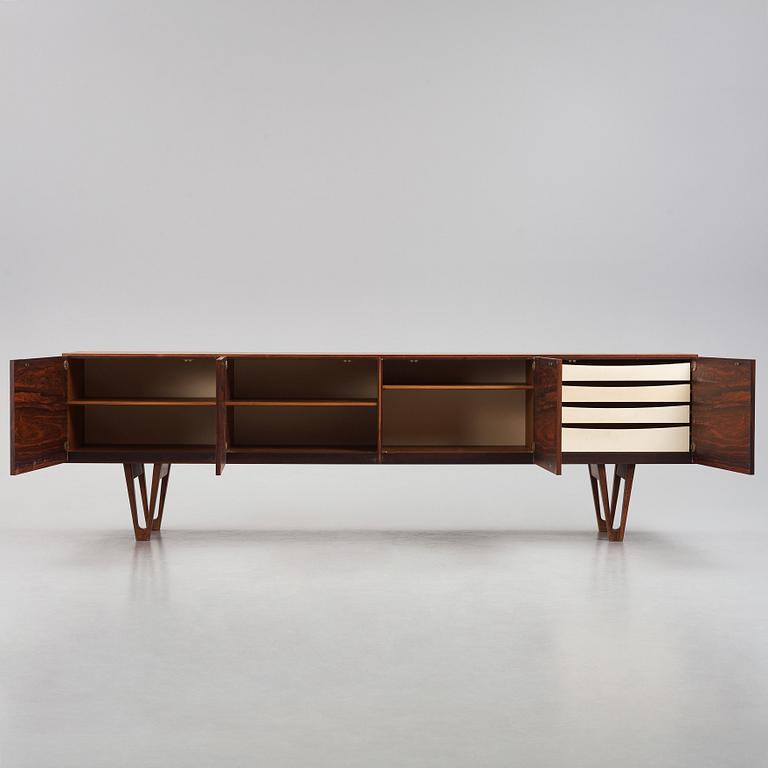 Ib Kofod Larsen, a palisander veneered sideboard, Seffle Möbelfabrik, Sweden 1960s.