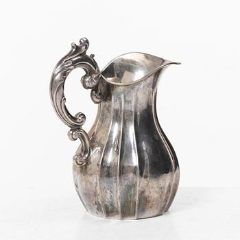 A Swedish silver cream jug, mark of Gustaf Möllenborg (Carl Teodor Ferón), Stockholm 1862.