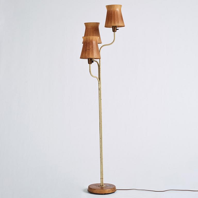 Hans Bergström, a floor lamp, ateljé Lyktan, Sweden 1940-50s.