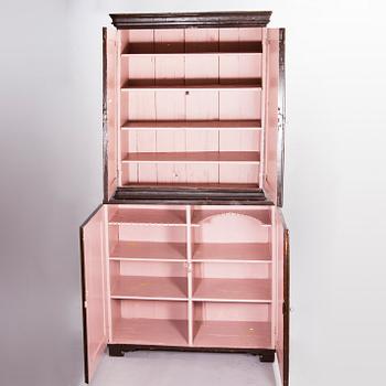 A GUSTAVIAN CUPBOARD, early 19th century.