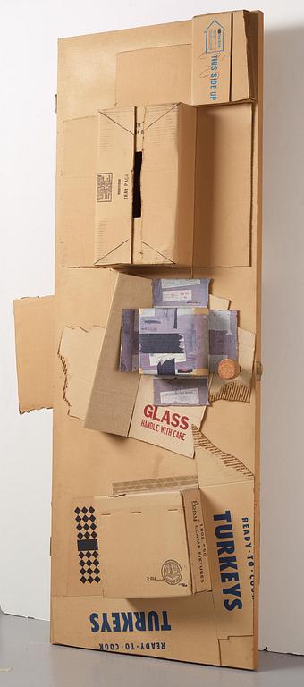 Robert Rauschenberg, "Cardbird Door" from the "Cardbird Series".