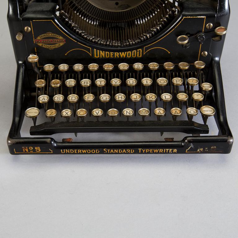 An Underwood typewriter, USA, early 20th Century.