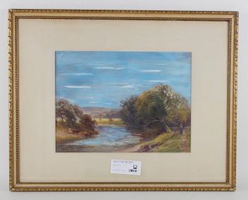 WILLIAM HENRY BORROW, akvarell, sign o dat 1890.