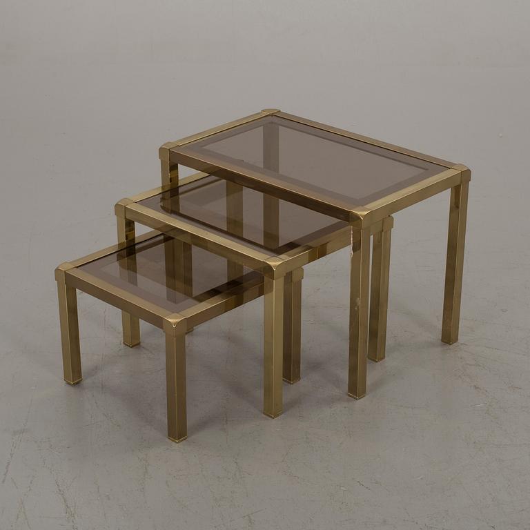 A NEST OF 3 TABLES, end of 20th century.