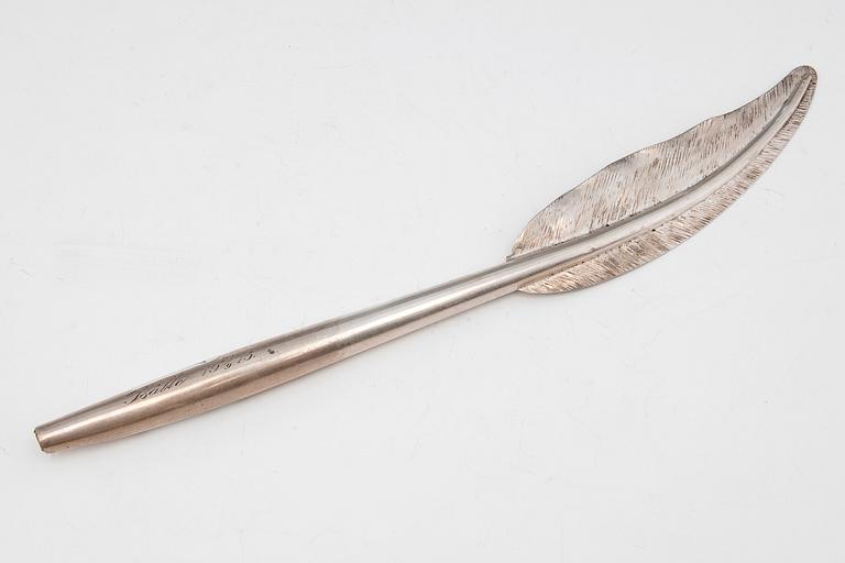 SILVER PEN "FEATHER".