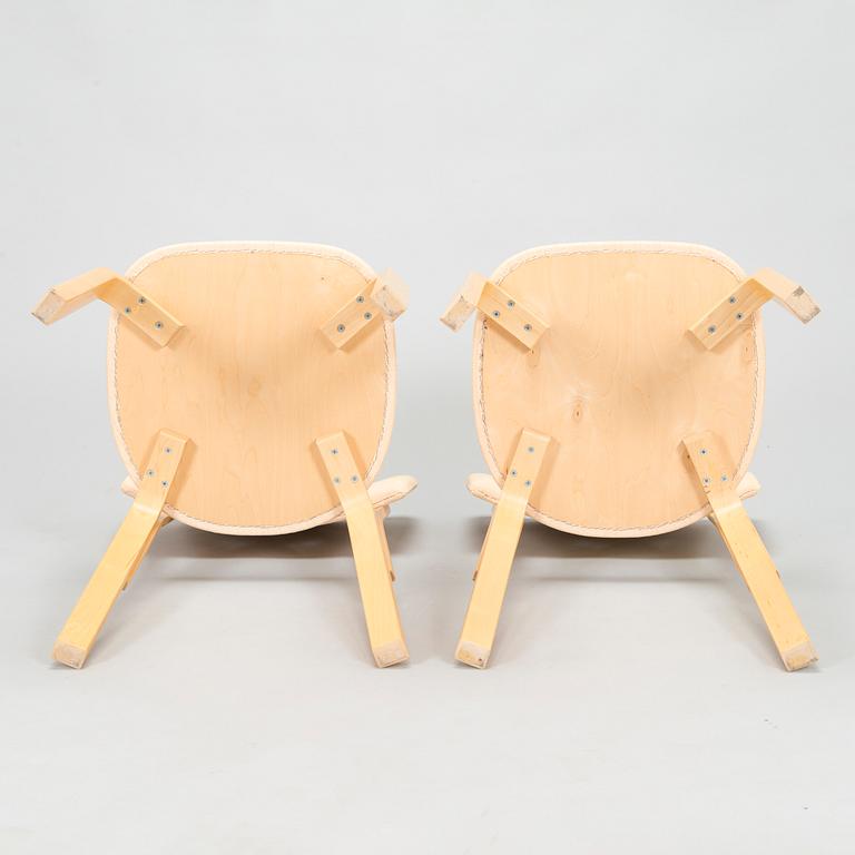 Alvar Aalto, stolar, 4 st, modell 63, Artek, 1900-talets slut.