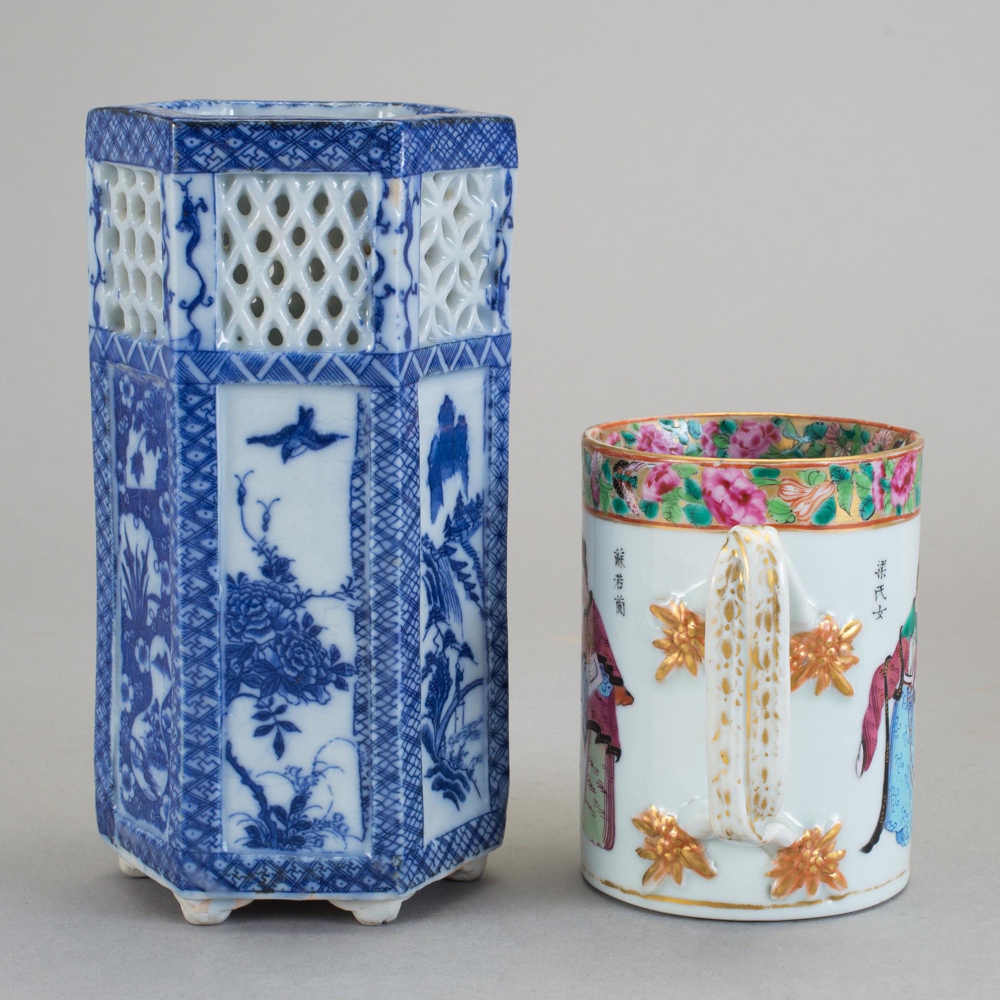 PARTI PORSLIN, 8 delar, porslin, Kina, 17-/18-/1900-tal.