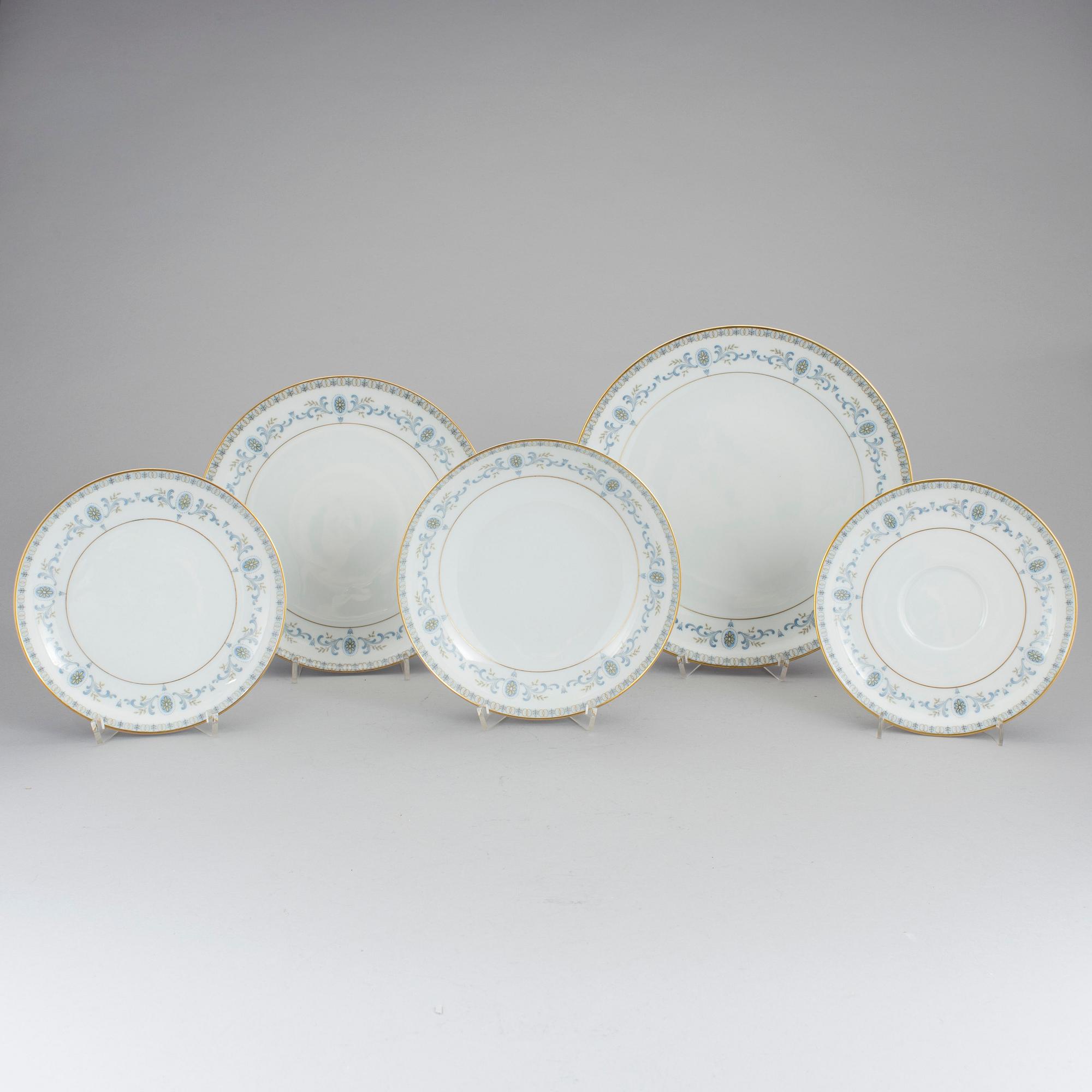 MATSERVIS, 63 delar, porslin, Krautheim, Bavaria, Tyskland, 1900-talets mitt.