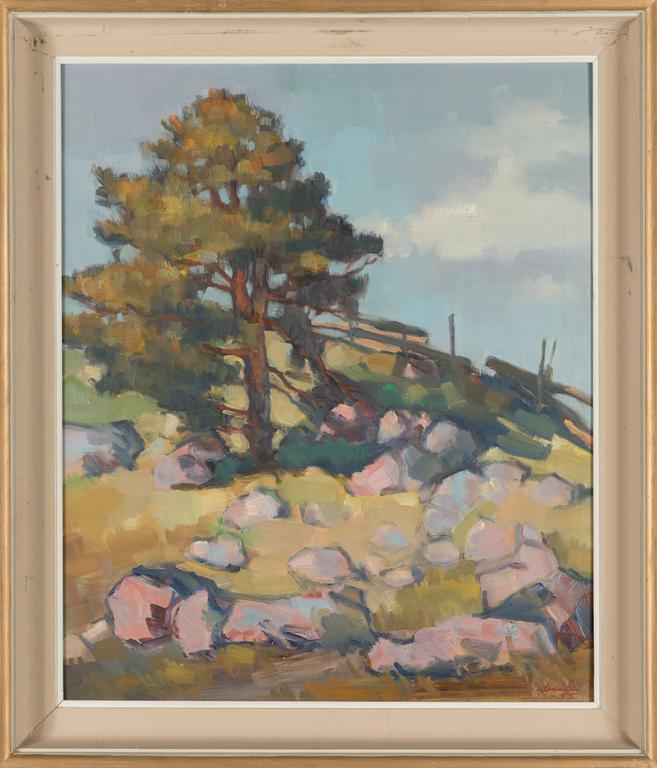 Ilmari Huitti, oil on board, signed and dated -55.